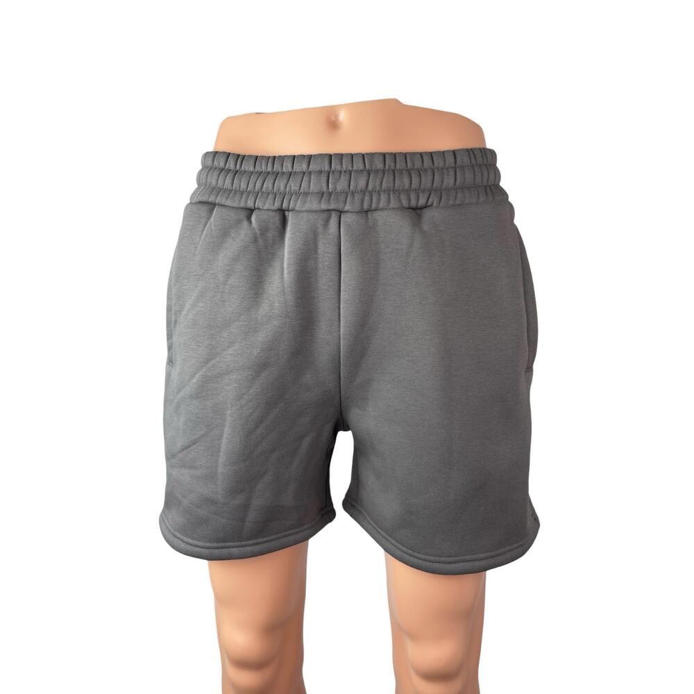 NEW Elite Eleven Men's Charcoal Gray Workout Gym Athletic Sweat Shorts Size S